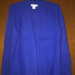 royal blue cardigan